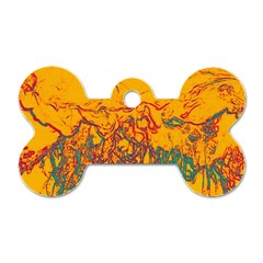 Colors Dog Tag Bone (one Side) by Valentinaart