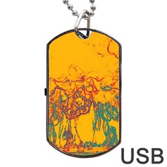 Colors Dog Tag Usb Flash (one Side) by Valentinaart