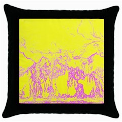 Colors Throw Pillow Case (black) by Valentinaart