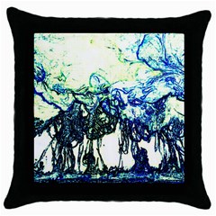 Colors Throw Pillow Case (Black)