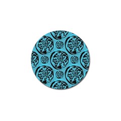 Turquoise Pattern Golf Ball Marker (10 Pack) by linceazul