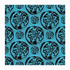 Turquoise Pattern Medium Glasses Cloth by linceazul