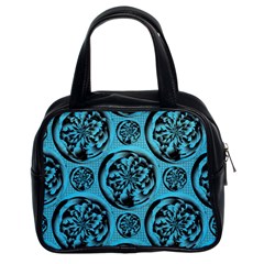 Turquoise Pattern Classic Handbags (2 Sides) by linceazul