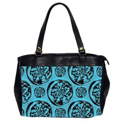 Turquoise Pattern Office Handbags (2 Sides)  by linceazul