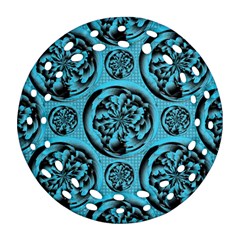 Turquoise Pattern Ornament (round Filigree)