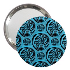 Turquoise Pattern 3  Handbag Mirrors by linceazul