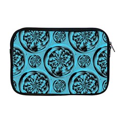 Turquoise Pattern Apple Macbook Pro 17  Zipper Case by linceazul