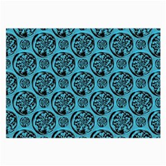 Turquoise Pattern Large Glasses Cloth