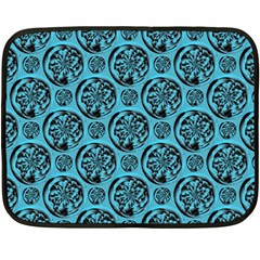 Turquoise Pattern Fleece Blanket (mini) by linceazul