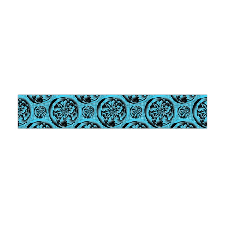 Turquoise Pattern Flano Scarf (Mini)