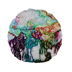 Colors Standard 15  Premium Round Cushions by Valentinaart