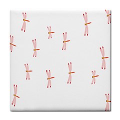 Animal Dragonfly Fly Pink Tile Coasters by Mariart