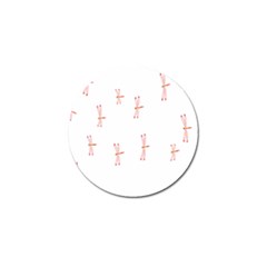 Animal Dragonfly Fly Pink Golf Ball Marker (4 Pack) by Mariart