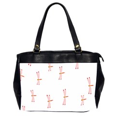 Animal Dragonfly Fly Pink Office Handbags (2 Sides)  by Mariart