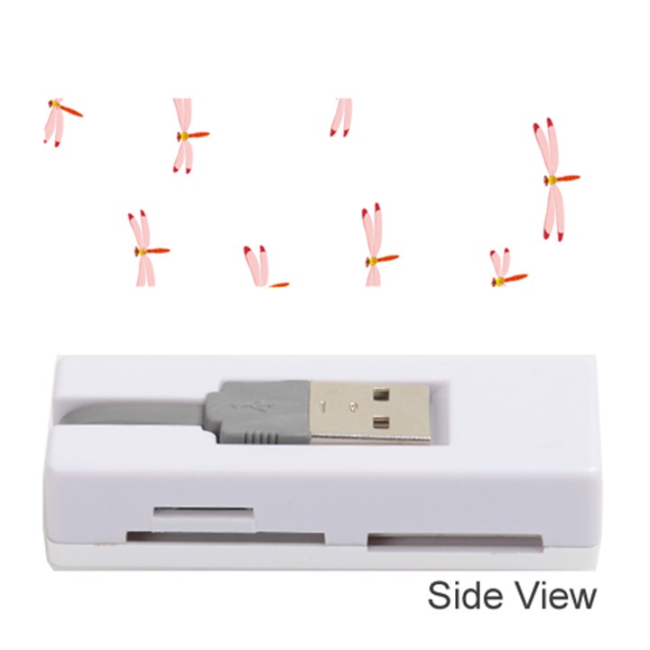 Animal Dragonfly Fly Pink Memory Card Reader (Stick) 