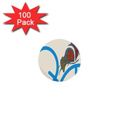 Butterfly 1  Mini Buttons (100 pack) 