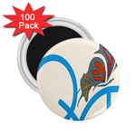 Butterfly 2.25  Magnets (100 pack)  Front