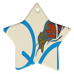 Butterfly Star Ornament (Two Sides)