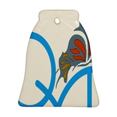 Butterfly Bell Ornament (Two Sides)