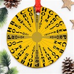 Wheel Of Fortune Australia Episode Bonus Game Round Ornament (Two Sides) Front