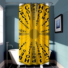 Wheel Of Fortune Australia Episode Bonus Game Shower Curtain 36  X 72  (stall)  by Mariart