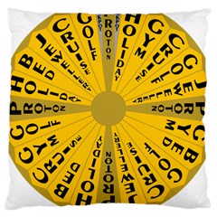 Wheel Of Fortune Australia Episode Bonus Game Large Cushion Case (two Sides) by Mariart