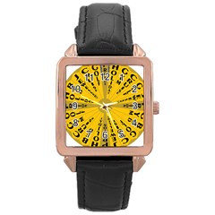 Wheel Of Fortune Australia Episode Bonus Game Rose Gold Leather Watch  by Mariart