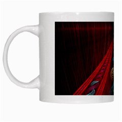 Artistic Blue Gold Red White Mugs by Mariart