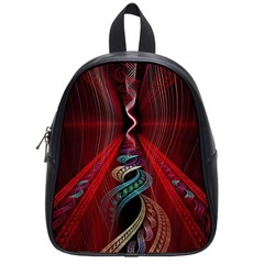 Artistic Blue Gold Red School Bags (small)  by Mariart