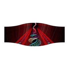 Artistic Blue Gold Red Stretchable Headband