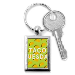 Bread Taco Tuesday Key Chains (rectangle)  by Mariart