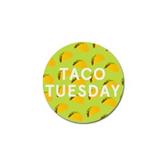 Bread Taco Tuesday Golf Ball Marker by Mariart