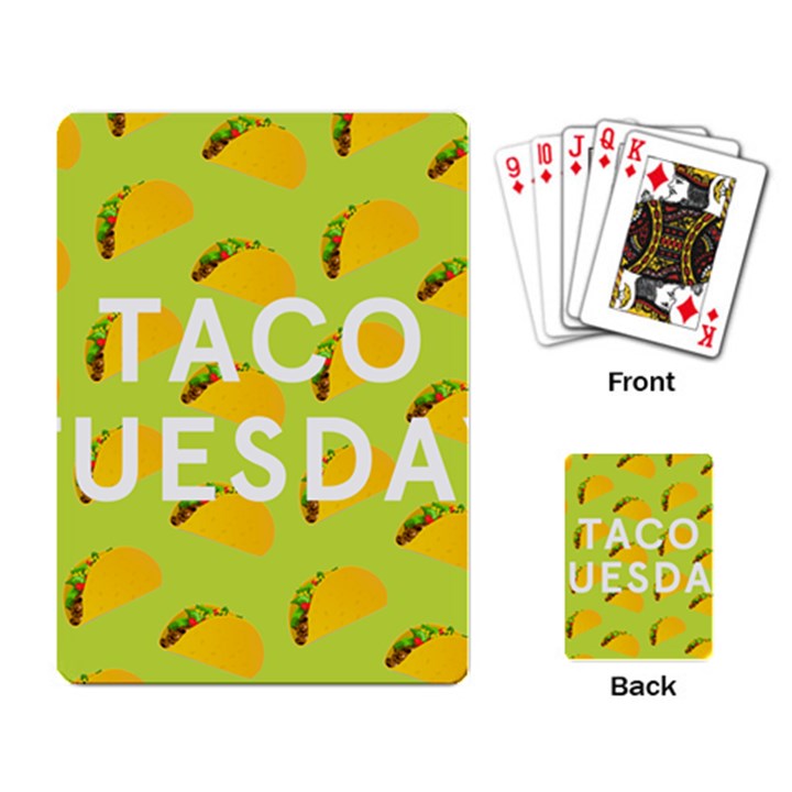 Bread Taco Tuesday Playing Card