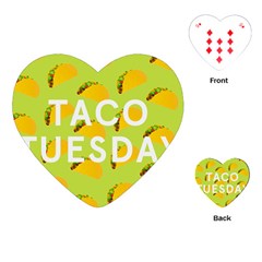 Bread Taco Tuesday Playing Cards (heart)  by Mariart