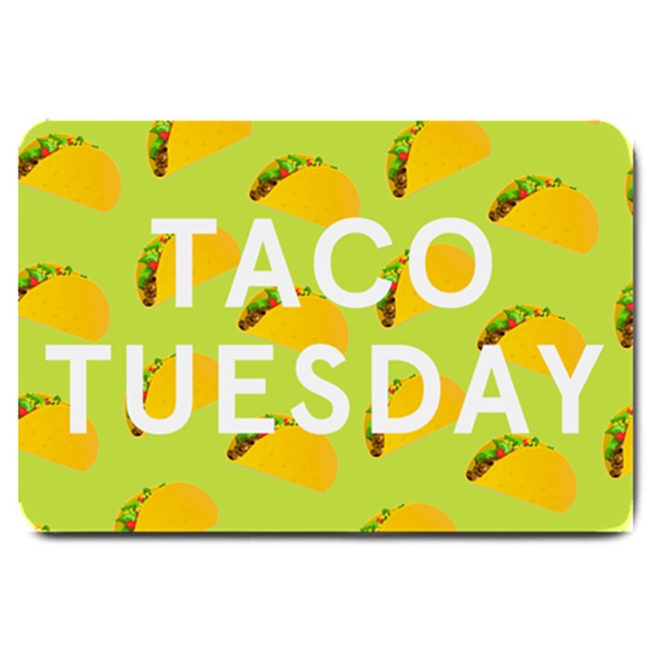 Bread Taco Tuesday Large Doormat 