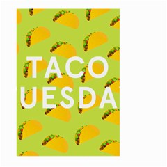 Bread Taco Tuesday Large Garden Flag (two Sides) by Mariart