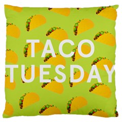 Bread Taco Tuesday Large Cushion Case (one Side) by Mariart