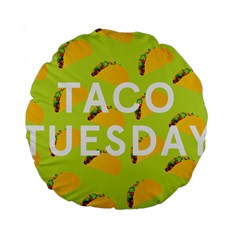 Bread Taco Tuesday Standard 15  Premium Round Cushions by Mariart