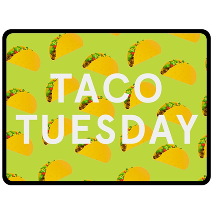 Bread Taco Tuesday Double Sided Fleece Blanket (Large) 