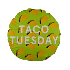 Bread Taco Tuesday Standard 15  Premium Flano Round Cushions by Mariart