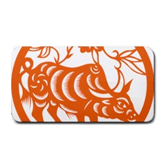 Chinese Zodiac Cow Star Orange Medium Bar Mats by Mariart