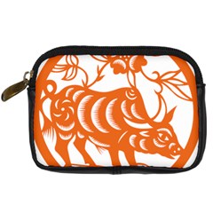 Chinese Zodiac Cow Star Orange Digital Camera Cases by Mariart