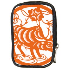 Chinese Zodiac Cow Star Orange Compact Camera Cases by Mariart