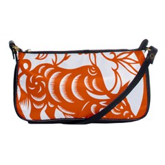 Chinese Zodiac Cow Star Orange Shoulder Clutch Bags by Mariart