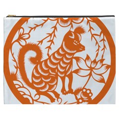 Chinese Zodiac Dog Star Orange Cosmetic Bag (xxxl)  by Mariart