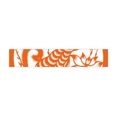 Chinese Zodiac Dog Star Orange Flano Scarf (mini) by Mariart