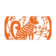 Chinese Zodiac Dog Star Orange Yoga Headband by Mariart