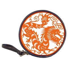 Chinese Zodiac Dragon Star Orange Classic 20-cd Wallets by Mariart