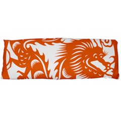 Chinese Zodiac Dragon Star Orange Body Pillow Case (dakimakura) by Mariart