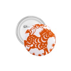 Chinese Zodiac Horoscope Horse Zhorse Star Orangeicon 1 75  Buttons